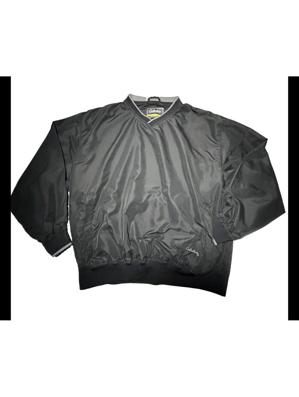 Cabela's Men's Pullover Windbreaker XL , Black